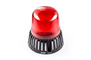 IT Serisi Kırmızı 24V AC/DC Buzzerlı LED Tepe Lambası 120mm